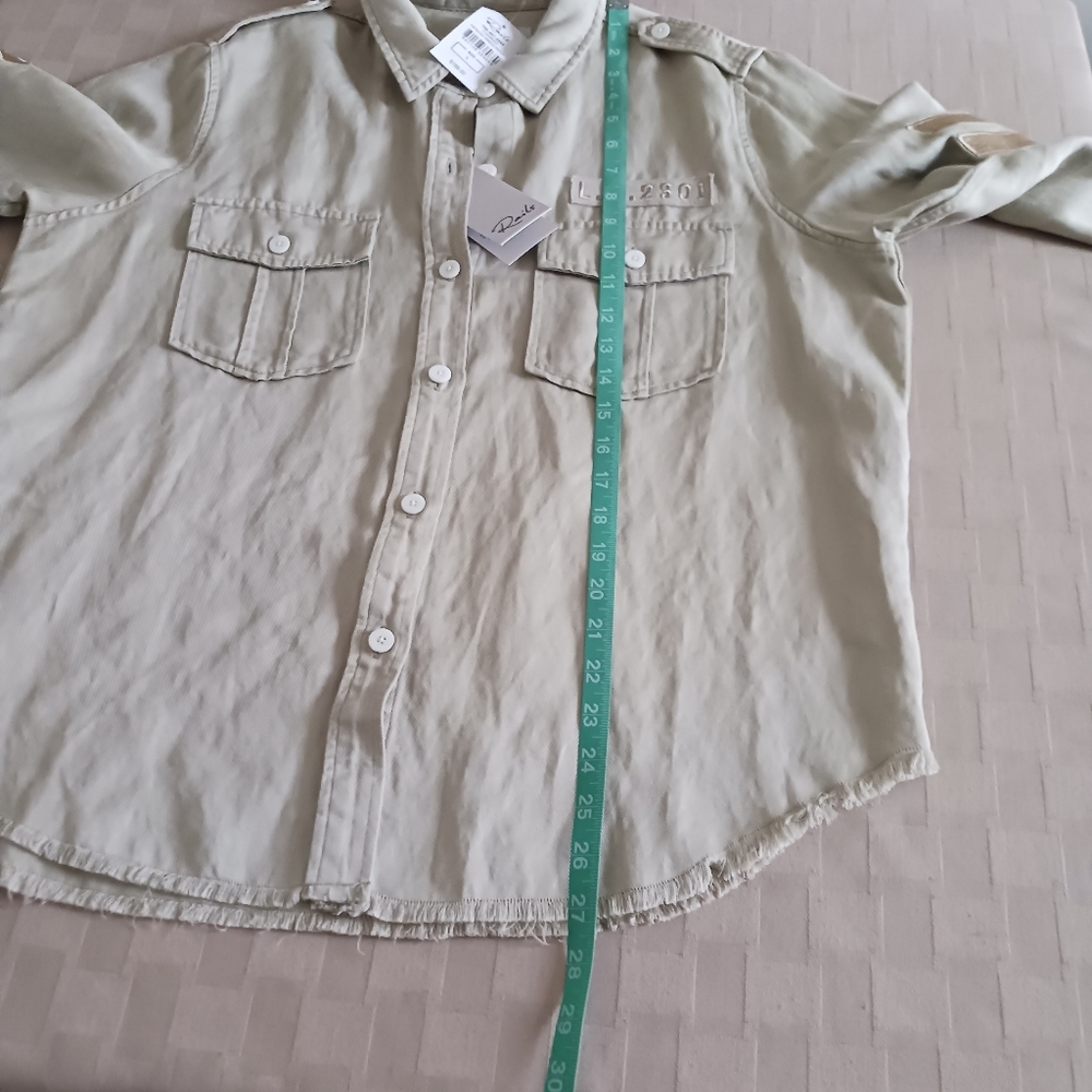 Rails Revolve Conrad Military Jacket in Pistachio Arrow Patch - Picture 8 of 16